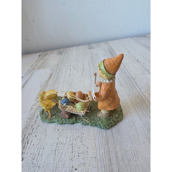 Vintage bruce Elsass Bethany Lowe chick cart Easter parade AS IS figurine statue - Picture 3 of 9